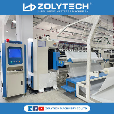 fabricación del lecho del sistema de 80m m Max Mattress Quilting Machine Panasonic