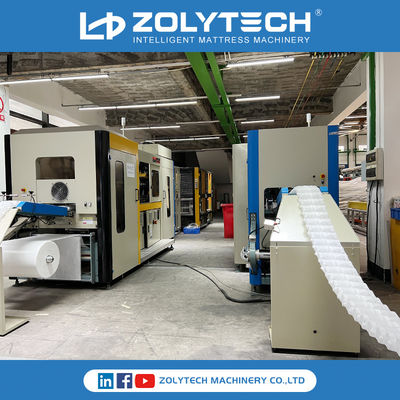 Cadena de producción automatizada de la primavera del bolsillo máquina que arrolla 380V 220V ZLT-PSD180 180pcs/minuto de la primavera del bolsillo