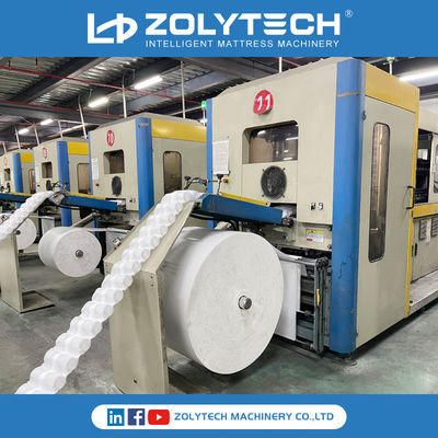 Cadena de producción automática de la primavera del bolsillo para la red 180pcs/Min del colchón