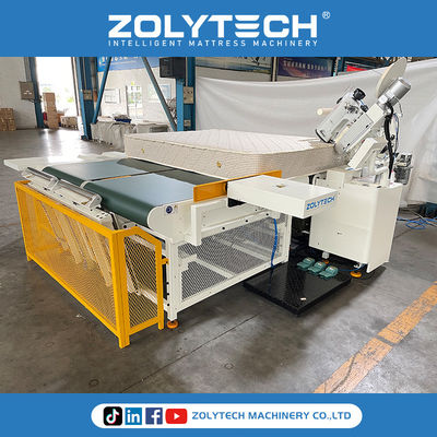 Máquina de colchón Automática de la orilla del aro Automático de volteo y empuje