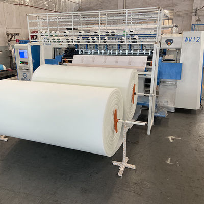 Máquina que acolcha automatizada velocidad de la multi-aguja de la puntada de cadena WV12 para la distancia de la aguja del colchón 25.4m m
